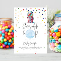 Klaar om te Poppen Gumball Machine Boy Baby shower