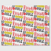 Klaar om te regeren met liniaal en Apple Cadeaupapier (Vlak)