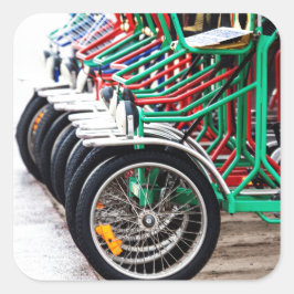 Klaar om te rijden vierkante sticker