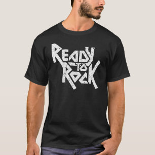 Klaar om te rocken Muziek liefhebber Cool Gitaar B T-shirt