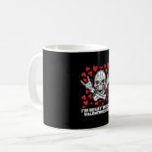 Klaar om te rocken Valentijnsdag Cool Rock N Roll Koffiemok (Voorkant links)