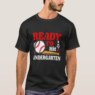 Klaar om te slaan Kleuterleidster Honkbal Voorbere T-shirt