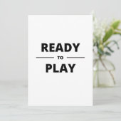 KLAAR OM TE SPELEN SAVE THE DATE (Staand voorkant)