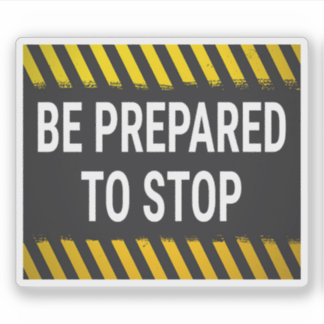 Klaar om te stoppen bumper sticker