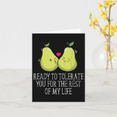 Klaar om te tolereren uw bruiloft Verloving bruid Kaart (Gele Bloem)