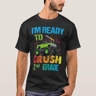 Klaar om te verpletteren 2e klas Monster Truck Des T-shirt