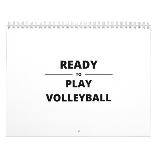 KLAAR OM VOLLEYBALL TE SPELEN KALENDER (Hoes)