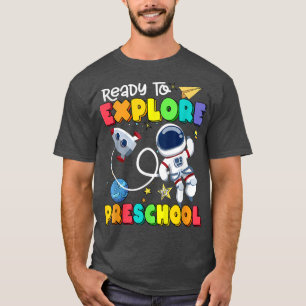 Klaar om voorschoolse voorschool terug naar school t-shirt