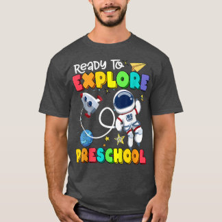 Klaar om voorschoolse voorschool terug naar school t-shirt