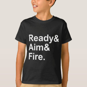 Klaar Richt Vuur Militaire Schietinstructies T-shirt