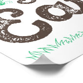 Klaar, set, Eat Football Sign Poster (Hoek)