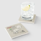 Klaar, Set, ga geloven! Stenen Onderzetter (Zijkant)