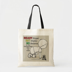 Klaar, Set, ga geloven! Tote Bag