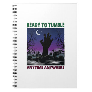 Klaar Tuimel Zombie Hand Halloween Kerkhof Maan_ Notitieboek