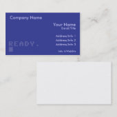 KLAAR. VISITEKAARTJE (Voorkant / Achterkant)