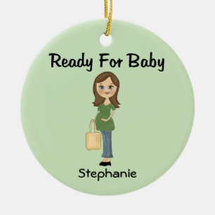 Klaar voor Baby gepersonaliseerd Ornament