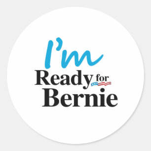 Klaar voor Bernie 2016 Ronde Sticker