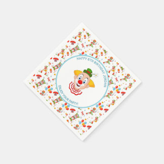 Klaar-voor-clown-verjaardagsfeestje-klein-jongetje Servet