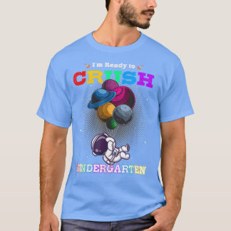 Klaar voor Crush Kindergarten Cute Astronaut Boys  T-shirt