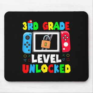 Klaar voor de 3e klas Gamer Eerste schooldag Jonge Muismat
