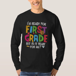 Klaar voor de eerste klas Grappige terug naar scho T-shirt