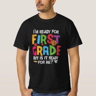 Klaar voor de eerste klas Grappige terug naar scho T-shirt