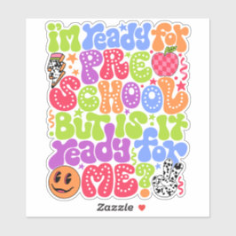 Klaar voor de eerste schooldag Back2School Sticker