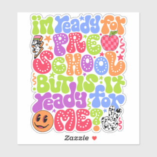 Klaar voor de eerste schooldag Back2School Sticker