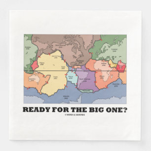 Klaar voor de grote? Bord Tectonics Wereldkaart Servet