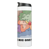 Klaar voor de grote? Bord Tectonics Wereldkaart Thermosbeker (Geroteerd rechts)