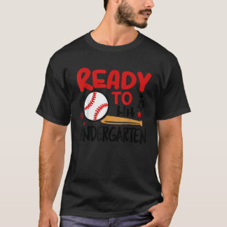 Klaar voor de kleuterschool Baseball Pre Prek Pres T-shirt