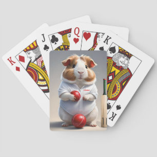 Klaar voor de pitch, cavia cricketer pokerkaarten