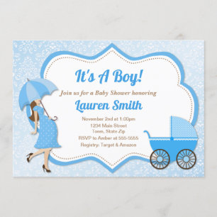 Klaar voor de Pop Baby shower Invitation Boy Kaart