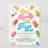 Klaar voor de Pop Baby shower Popsicle Kaart (Voorkant)