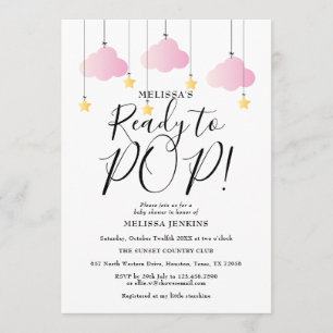 Klaar voor de Pop Twinkle Twinkle Baby Girl Shower Kaart