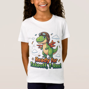 Klaar voor de Start T-Rex Lieve Dinosaur T-Shirt
