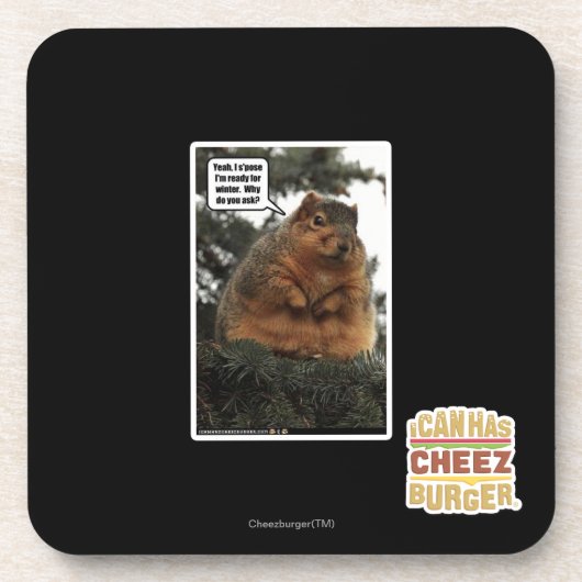 Klaar voor de winter bier onderzetter (Voorkant)