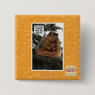 Klaar voor de winter vierkante button 5,1 cm