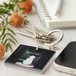 Klaar voor een beetje sneeuw en vertel Discoball S Sleutelhanger