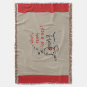 Klaar voor een nap? gewoven deken (Voorkant Verticaal)