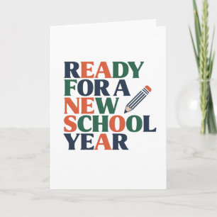 Klaar voor een Nieuw Schooljaar Kaart