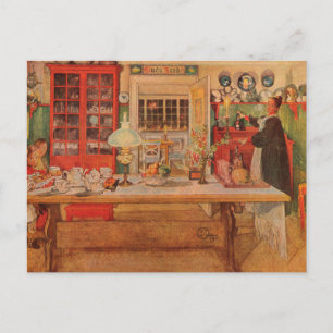 Klaar voor een spel van Carl Larsson Briefkaart