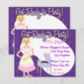 Klaar voor feest! kaart (Voorkant / Achterkant)