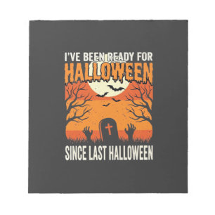 Klaar voor Halloween Begraafplaats Ontwerp_1 Notitieblok
