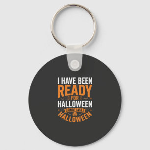 Klaar voor Halloween Pompoen Schedel Ontwerp Sleutelhanger