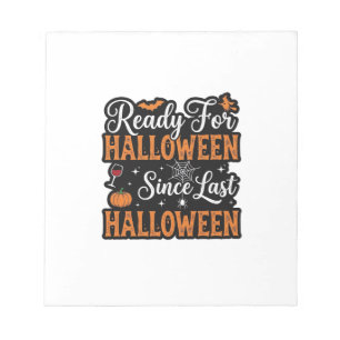 Klaar voor Halloween sinds vorig Halloween Vintage Notitieblok