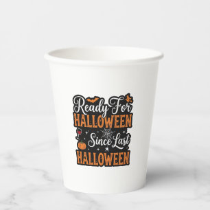 Klaar voor Halloween sinds vorig Halloween Vintage Papieren Bekers