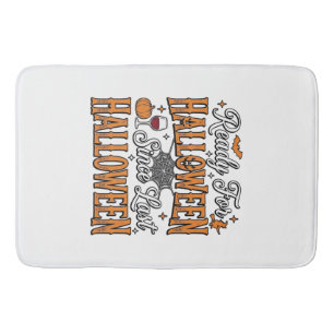 Klaar voor Halloween Vintage Gravure Shirt Ontwerp Badmat