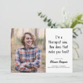 Klaar voor het Afstuderen van de Psychologie van d Aankondiging (Staand voorkant)