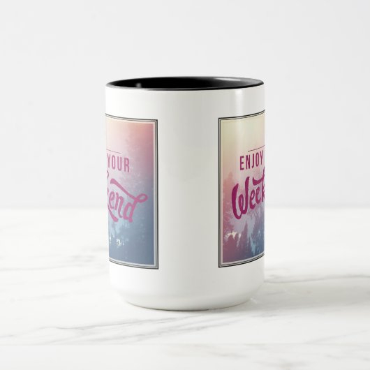 Klaar voor het weekend mok (Midden)